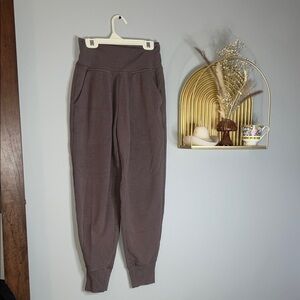 Athleta Brown High-Waist Jogger Pants